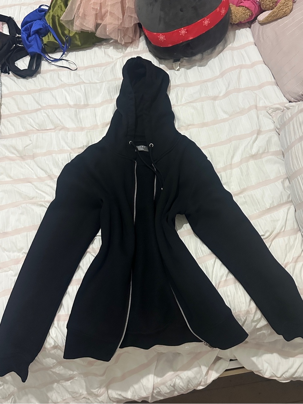 Black Women's Zip Hoodie